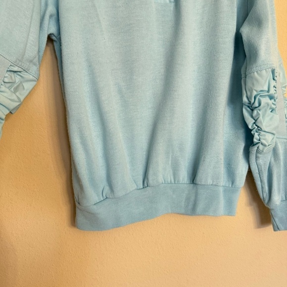 Vintage 80s 90s H.G. Sport Sky Blue Rugged Sleeve Sweater Size M Retro Pullover - Picture 11 of 16